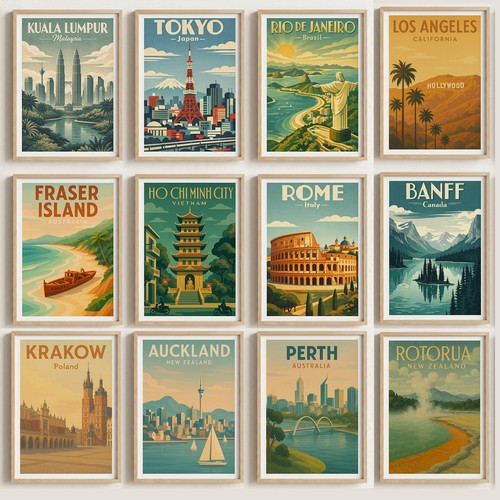 Disegni poster vintage - disegni,