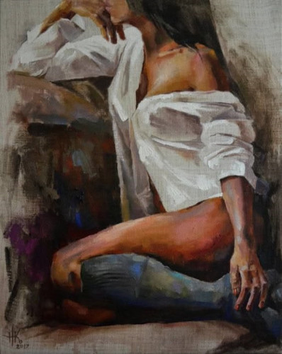 Decorazione parete donna - da,
