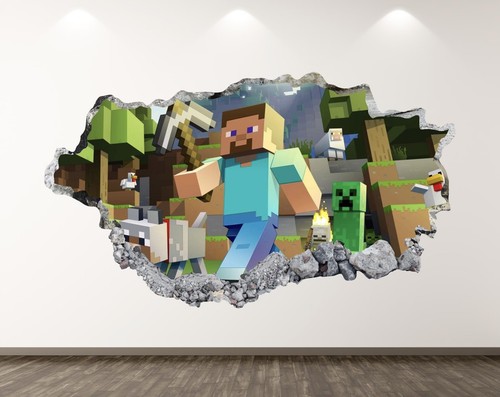 Adesivo murale foro - , realistico