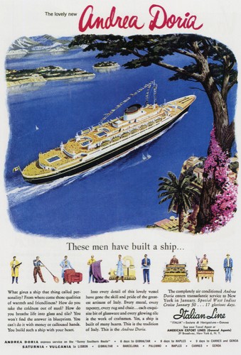 Poster viaggio andrea doria - da,