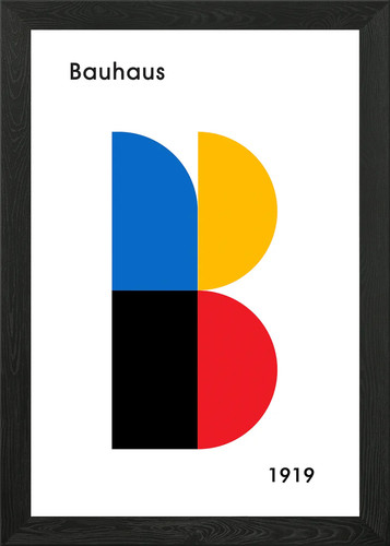 Bauhaus geometrico lettera - lettera, b
