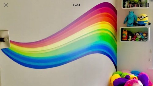 Adesivo parete arcobaleno - adesivo,