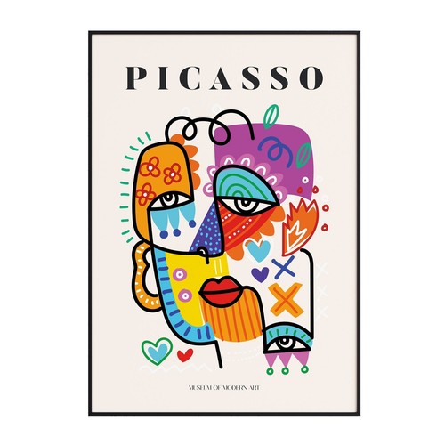 Adesivo murale picasso stampa - adesivo,