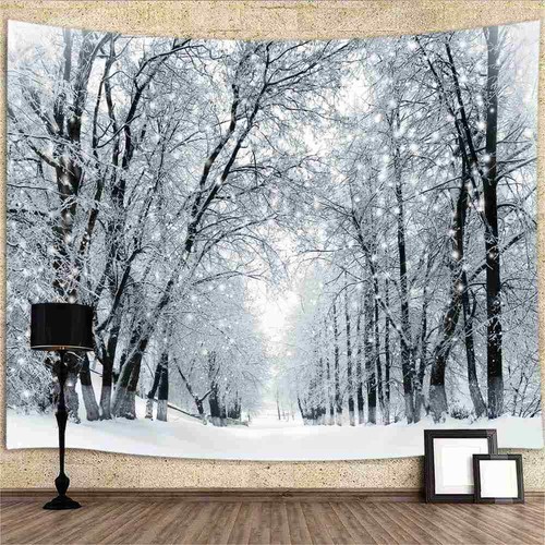Foresta neve arazzo extra - neve,