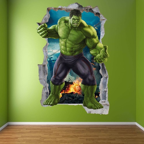 Adesivo murale supereroe hulk - adesivo,