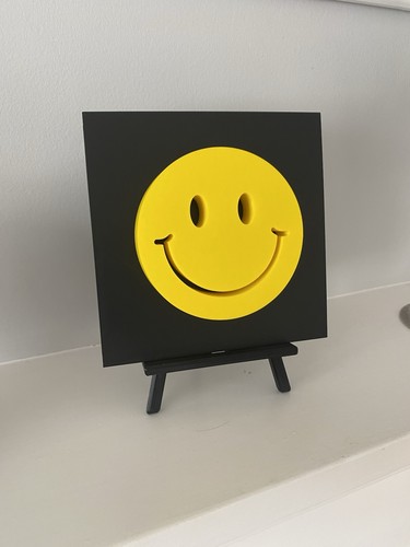 Faccia sorridente acida - , stampa